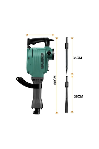 Bulldozer 16 KG 2800W Profesyonel 50 J 65 MM Büyük Tip Kırıcı