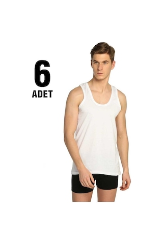 Tutku 360907562 Pamuklu Penye Erkek Atlet 6'lı Paket
