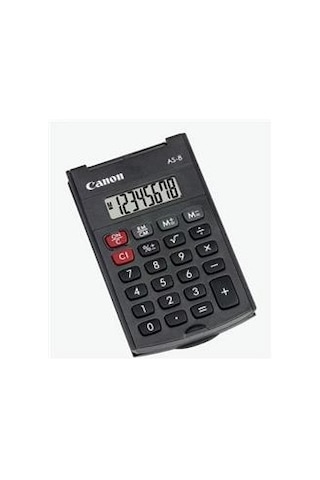 Canon As-8 8 Hane Cep Tipi Kapaklı Hesap Makinesi Kdo Diğer