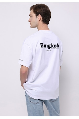 Colin's Colins Comfort Fit Yuvarlak Yaka Düz Erkek Beyaz Kısa Kol Tişört Cl1077193 Q1.v1 Ofw Beyaz