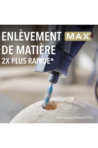 Dremel Max High Performance Power Carving Bit 9952 , Paslanmaz Çelik Malzeme, 6,35 Mm Genişliğinde "koni" Ahşap, Plastik, Eva Köpük Ve Kauçukta Derin Delikler Açmak İçin. Dremel Max Life'ın Bir