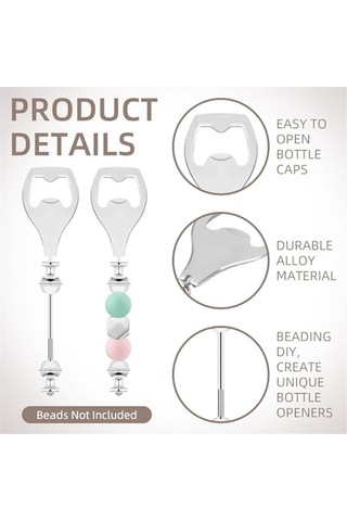 Gatherco 20 Adet Boncuklu Bira Açacağı Bira Şişe Açacağı Dekoratif Boncuklu Şişe Açacağı Kendin Yap Boncuk Şişe Açacağı Diğer
