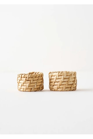 Bella Maison Frida Peçete Halkası 2'li Naturel 4,5x4,5x3,5 Cm Naturel