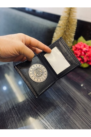 Adalet Bakanliği Rozetli Hakiki Deri Cüzdan