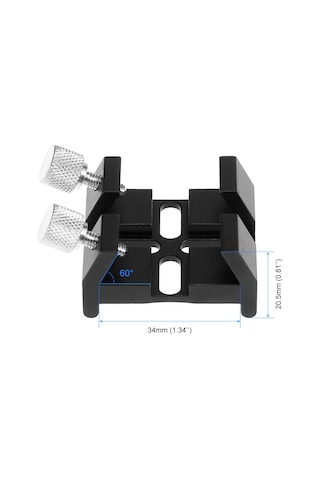 Hombey Teleskop İçin Yüksek Dayanıklı Alüminyum İki Kanalcı İzci Kemer + Tutucu, Yönlendirme Cihazı Sabitleme Aparatı