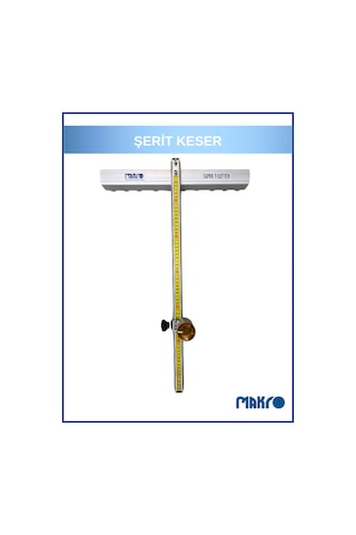 Tekerlekli Cam Kesme Şerit Keser T- Keser 120 Cm