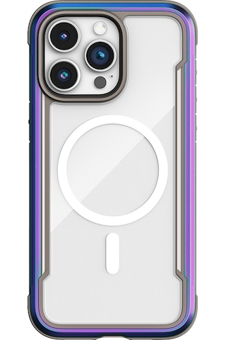 İphone 14 Pro Max Kılıf Magsafe Uyumlu Airbagli Raptic Shield Serisi Şeffaf Arka Yüzey Kapak Renkli Renkli