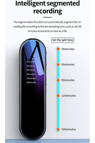 Createtech 128gb Q53 Ses Kaydedici - Zamanlama Özellikli Aktif Kayıt Cihazı