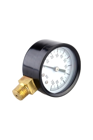 0-100psı 1/4'' Kuyusu Pompa Havuz Spa Filtresi Su Basıncı Manometresi Pirinç Soket Bağlantısı