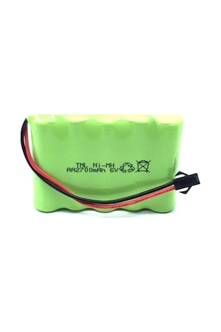 6v 2700mah Oyuncak Araba Bataryası Siyah Soketli+usb Şarj Cihazı