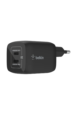 Belkin 65w Dual Usb Type C Duvar Şarj Cihazı, Gan Teknolojisi Ile