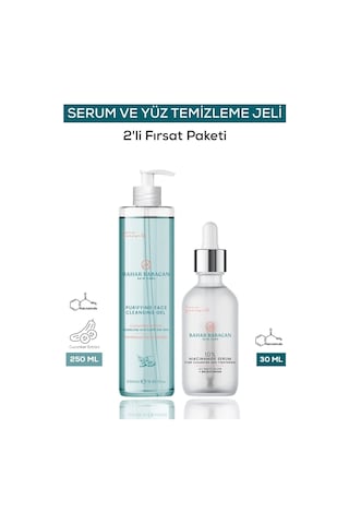Bahar Babacan Niacinamide Serum 30 ML + Niacinamide ve Salatalık Özlü Arındırıcı Yüz Yıkama Jeli 250 ML
