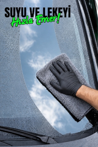 Autofresh 3 Adet Mikrofiber Bez Seti Araç Yıkama Oto Uygulama Temizlik Bezi 40x40 Cm