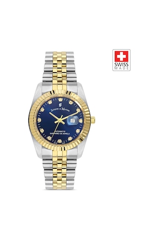 Inspıratıon Jwl04114 Sellita Sw100, 25 Jewels Otomatik Mekanizmalı, Swiss Made Kadın Kol Saati Gold - Gümüş