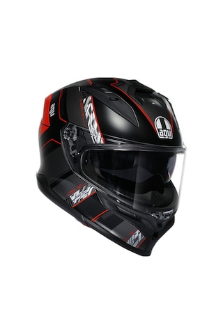 Agv K7 MPLK Kyber Motosiklet Kaskı Siyah - Kırmızı