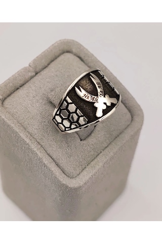 Hz.ali Zülfikar Gümüş Yüzük Gümüş - Altın