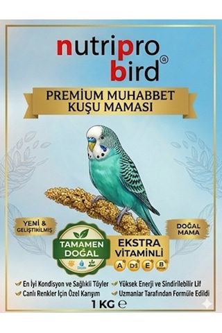 Muhabbet Kuşu Maması 1 Kg - Yumurtalı Vitaminli Profesyonel Üretici Ve Kondisyon Maması