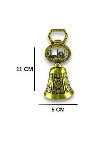 Sultanahmet Temalı Zilli Gazlı İçecek Açacağı Çelik Metal, Çan Şeklinde 11x5 CM 727615335