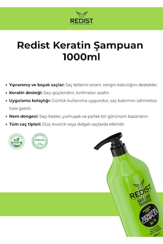 Redist Keratin Complex Şampuan 1 L