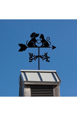 Homyl Rüzgar Gülü Yönü Göstergesi Metal Süs, Bahçe Dekoru