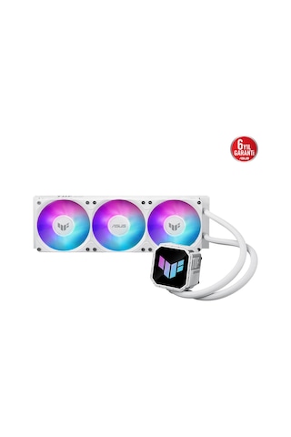 Asus Asus Tuf Gamıng Lc Iıı 360 Argb Beyaz Yüksek Hava Akışı Entegre 3 Fan Verimli Pompa Optimum Isı Yönetimi