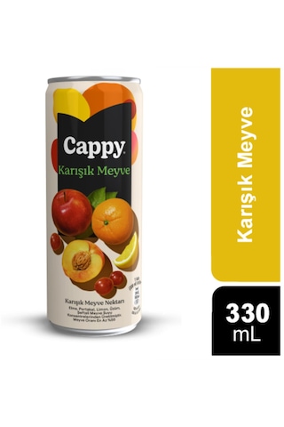 Cappy Karışık Meyve Nektarı 330 Ml X 12 Adet