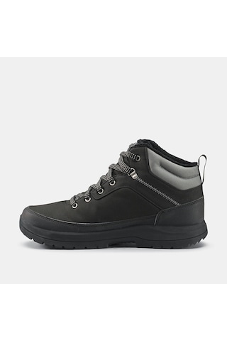 Decathlon Erkek Outdoor Kar Botu - Su Geçirmez - Kahverengi - Sh100 Mid Siyah - Gri
