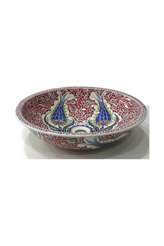 Can Seramik - El Dekoru Iznik Çini Lavabo