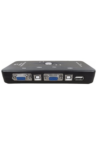 Luve Store 4 Port Usb Kvm Switch 4 Pc Tek Monitör Klavye Mouse Kontrol Usb 2.0 Hub