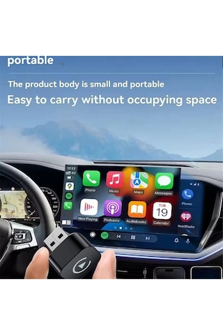 Youtek Kablosuz Araç Bağlantı Kutusu, Carplay Ve Android Auto Desteği, Usb/type-c, 2017+ Modeller İçin, Otomatik Yeniden Bağlanma, Ultra Kompakt Tasarım
