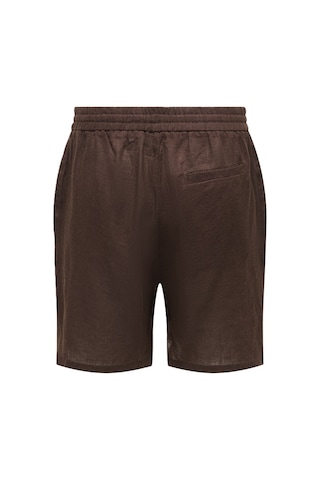 Only & Sons Onslaurence Lınen Blend Shorts Noos Erkek Kahverengi Şort - 22036246