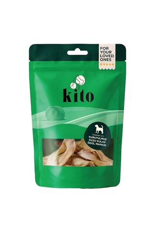 Kurutulmuş Kuzu Kulak Çiğnemelik Köpek Ödül Maması %100 Doğal, Glutensiz, Organik 100 Gr