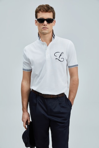 Lufian Erkek Polo Yaka T Shirt 111040216 Beyaz Beyaz