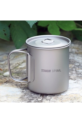 Ranyeek Hafif Ve Korozyona Dayanıklı 375ml Titan Bardak - Ev Ve Doğa İçin Ta8305b 83g Gümüş