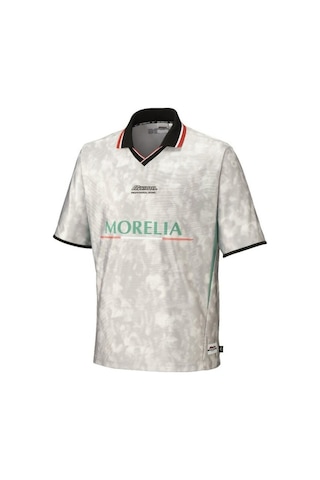 Mizuno Morelia Off Retro Erkek Tişört Beyaz Çok Renkli