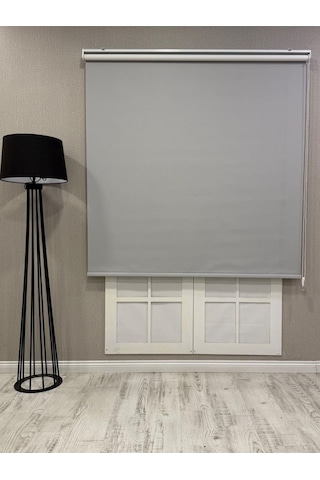 %100 Işık Geçirmez Blackout Stor Perde Açık Gri Açık Gri