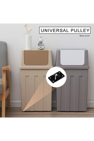 Flybuy 16 Adet Evrensel Mini Döner Tekerlek - 360 Derece Paslanmaz Çelik, Kendinden Yapışkanlı, Sessiz, Dayanıklı, Kolay Kurulum, Mutfak Ve Ofis İçin -