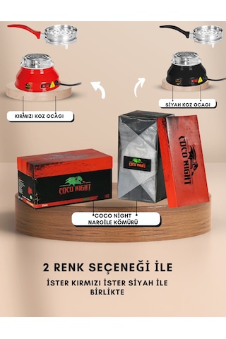 CocoNight Nargile Kömürü + Nargile Köz Ocağı, Kozmatik Nargile