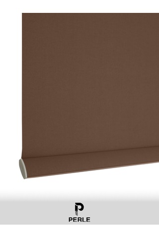 Br Perle Home Tatlı Kahve Rengi Düz Mekanize Stor Perde Yüksek Kalite Metropol Serisi Tatlı Kahve