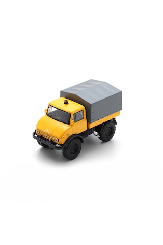 1:64 Ölçek Mercedes Benz Unimog U406 Diecast Metal Minyatür Model Araba 5cm
