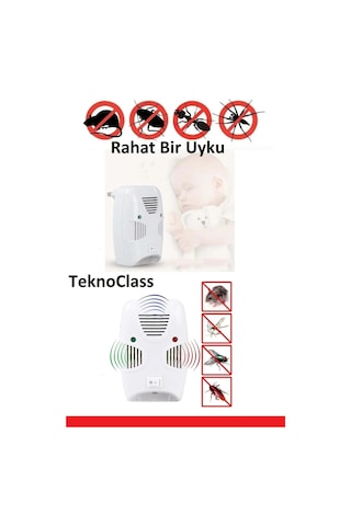 Ultrasonik Cihaz Elektrikli Prize Takılır Kaçırıcı Haşere Fare Sinek Böcek Kovucu