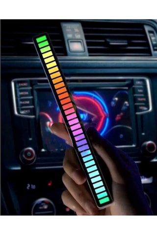 Vilya Rgb Ses Ritim Işığı 2022 Sese Duyarlı Hareketli Işık 32 Renk Led Ritim Şerit Araç Içi Sunset