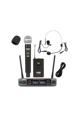 Lastvoice Lv-502eh Uhf Dijital Çiftli El Yaka Headset 2x30 Kanal
