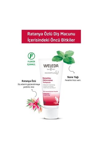 Weleda Ratanya Özlü Organik Diş Macunu 75 ml