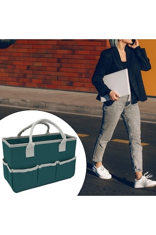 Pazly Yeşil Taşınabilir Suntek Öğretmen Dosya Çantası Belge Mk Diğer