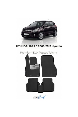 OtoCraft Hyundai I20 Pb 2009-2012 Araca Özel 3d Havuzlu Eva Paspas Tam Set 5 Parça