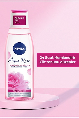 Aqua Rose Organik Gül Suyu İçeren Nemlendirici Tonik 200 Ml,nemlendirici,eşit Cilt Tonu