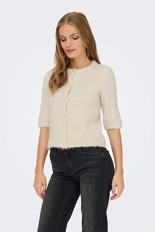 Only Kadın Onlcılle Kısa Kollu Yünlü Örme Hırka 15350782 Krem Krem