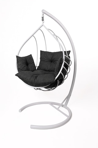 Damla Salıncak - Armut Salıncak Beyaz Beyaz Antrasit