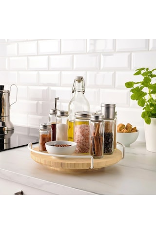 Ikea Aptıtlıg Bambu Dönen Servis Tepsisi 28 Cm 60562498 Çok Renkli